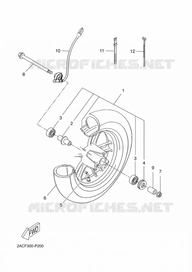 ROUE AVANT Yamaha SCOOTER 50 2016 NEOS  YN50