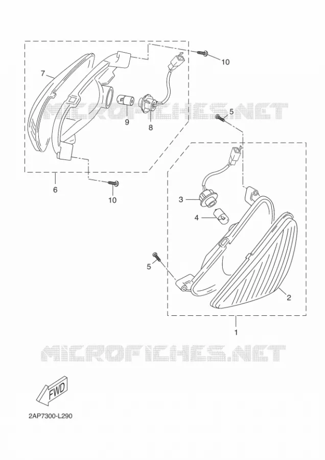 CLIGNOTANT Yamaha SCOOTER 50 2016 NEOS  YN50