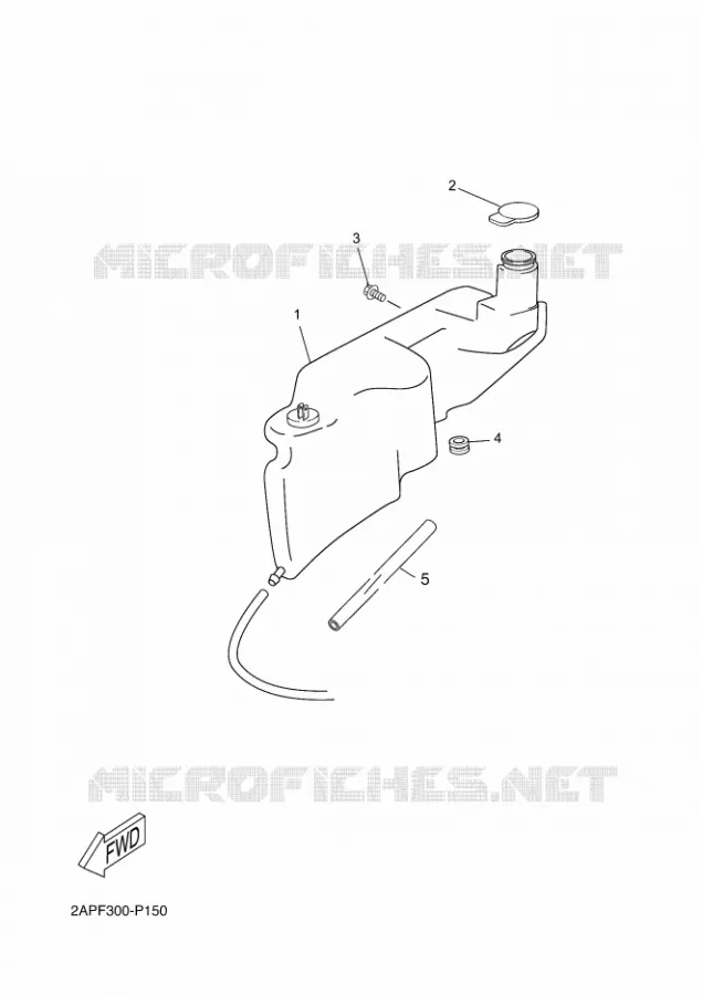 RESERVOIR D'HUILE Yamaha SCOOTER 50 2016 NEOS  YN50