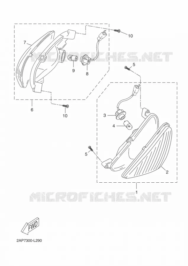 CLIGNOTANT Yamaha SCOOTER 50 2016 OVETTO  YN50