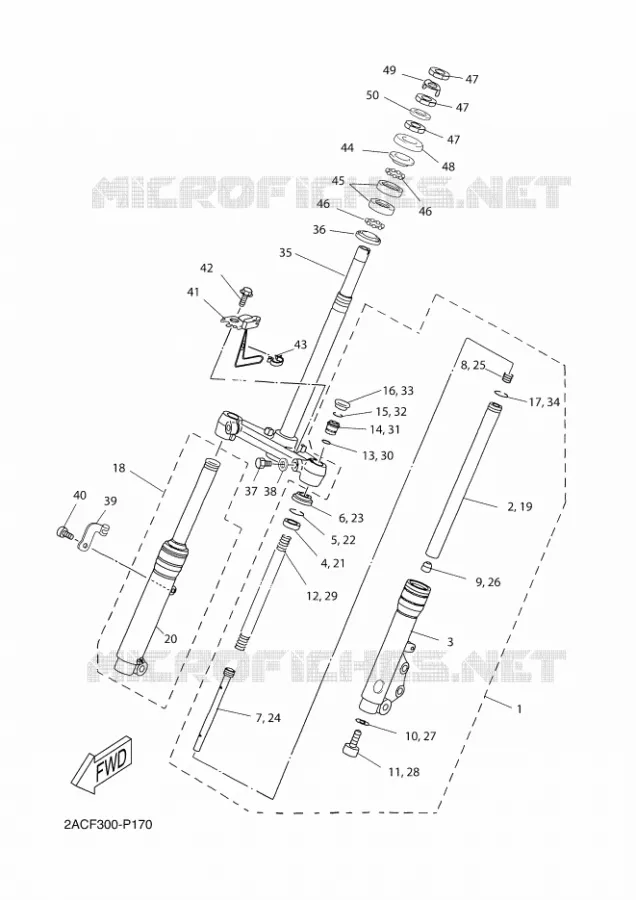 FOURCHE Yamaha SCOOTER 50 2016 OVETTO  YN50