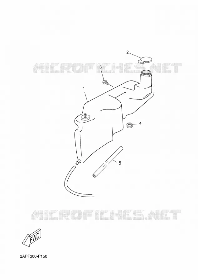 RESERVOIR D'HUILE Yamaha SCOOTER 50 2016 OVETTO  YN50