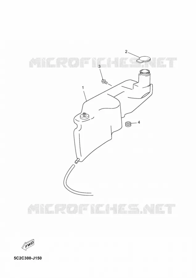 RESERVOIR D'HUILE Yamaha SCOOTER 50 2010 NEOS  YN50NEOS