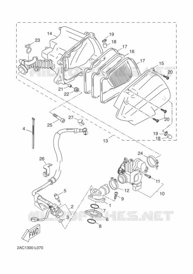 ADMISSION Yamaha SCOOTER 50 2015 OVETTO 4T UBS  YN50FU