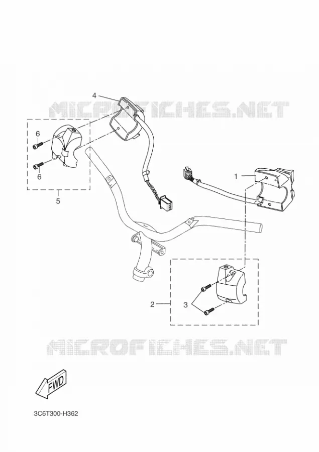 COMMODO / LEVIER Yamaha SCOOTER 50 2011 AEROX  YQ50