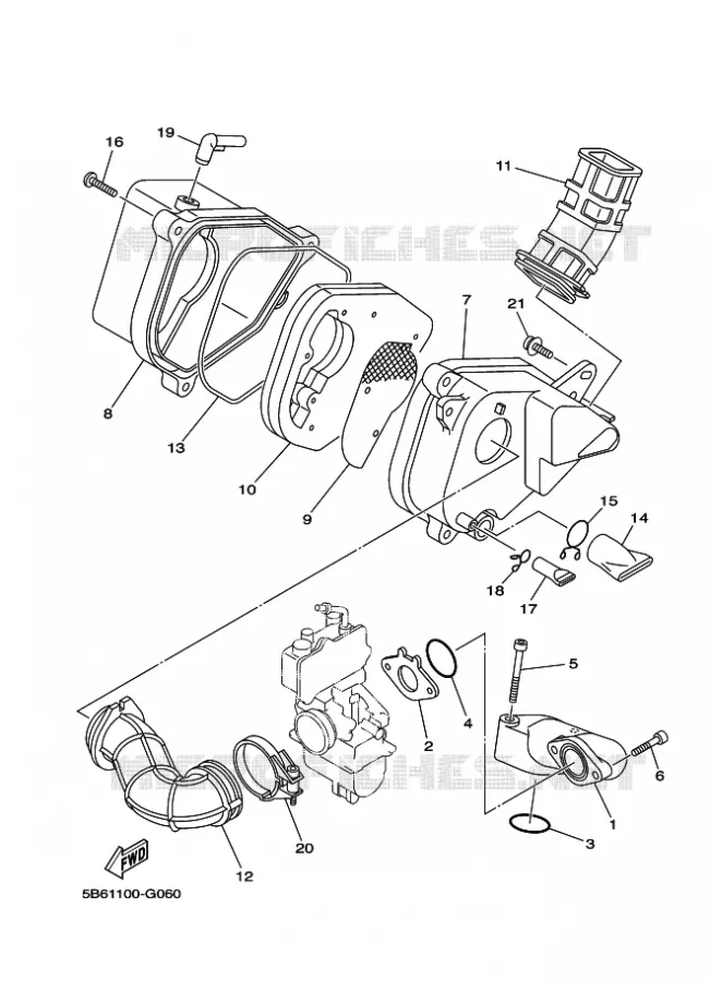 ADMISSION Yamaha MOTO 110 2015 TTR-E  TT-R110E