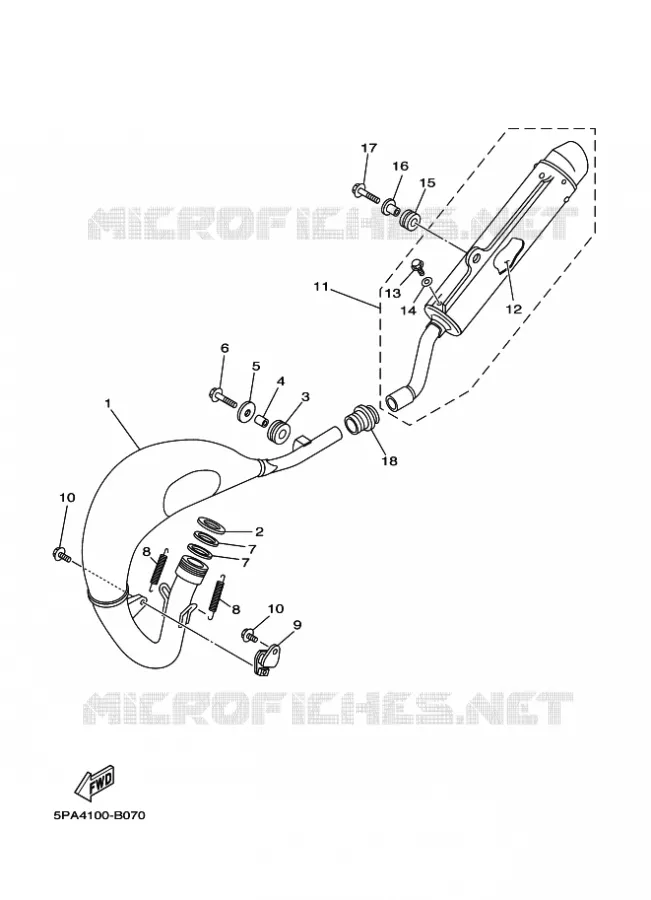 ECHAPPEMENT Yamaha MOTO 85 2016 YZ  YZ85LW