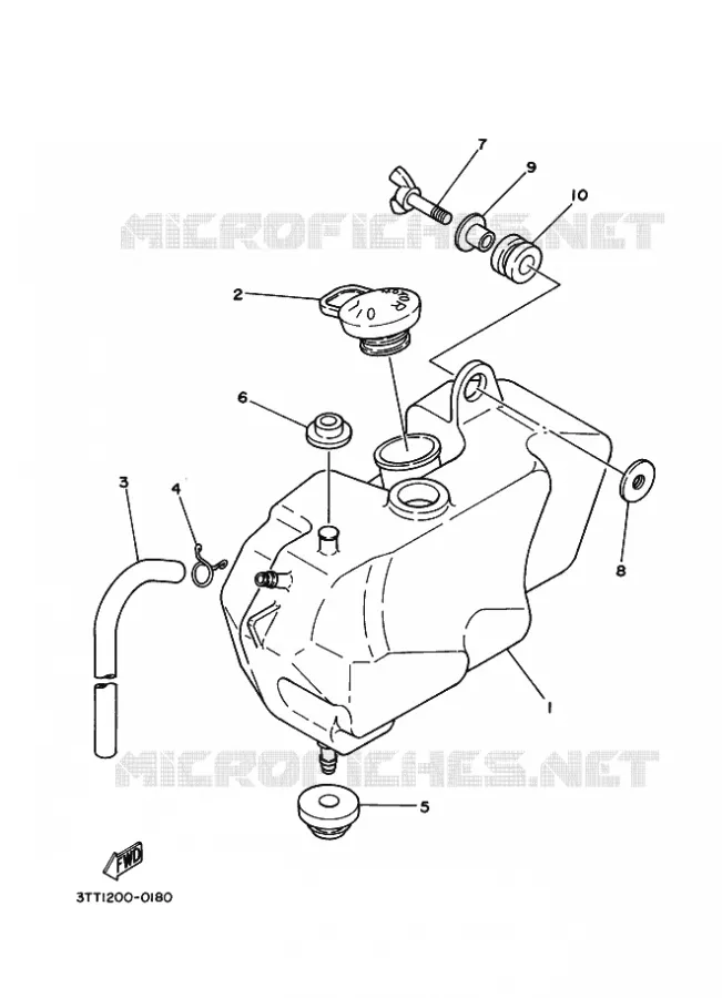 RESERVOIR D'HUILE Yamaha MOTO 125 2015 DT  DT125