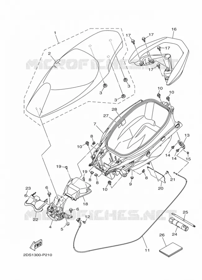 SELLE Yamaha SCOOTER 125 2015 NMAX  GPD125-A