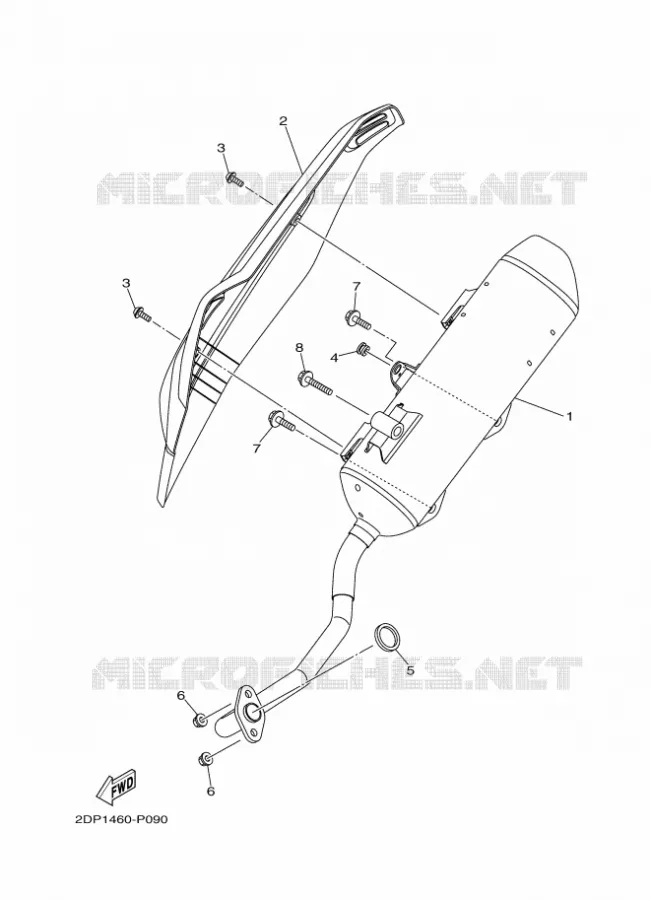 ECHAPPEMENT Yamaha SCOOTER 125 2015 NMAX  GPD125-A