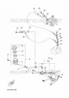 MAITRE CYLINDRE DE FREIN ARRIERE pour Yamaha MT 125 ABS de 2015