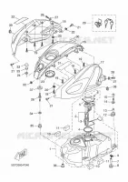 RESERVOIR A ESSENCE pour Yamaha MT 125 ABS de 2015