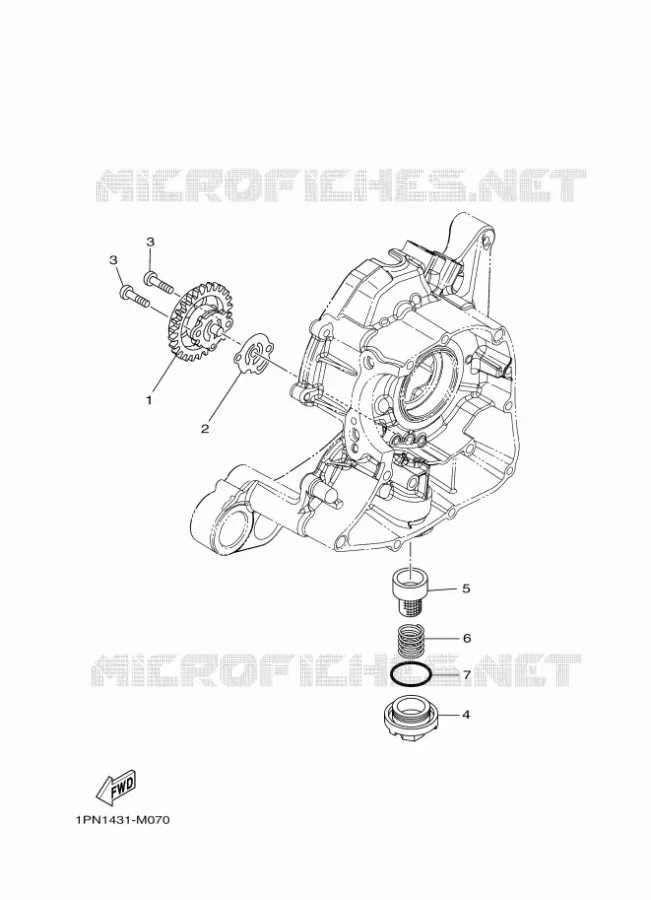 POMPE A HUILE Yamaha SCOOTER 125 2015 TRICITY ABS  MW125ATRICITY