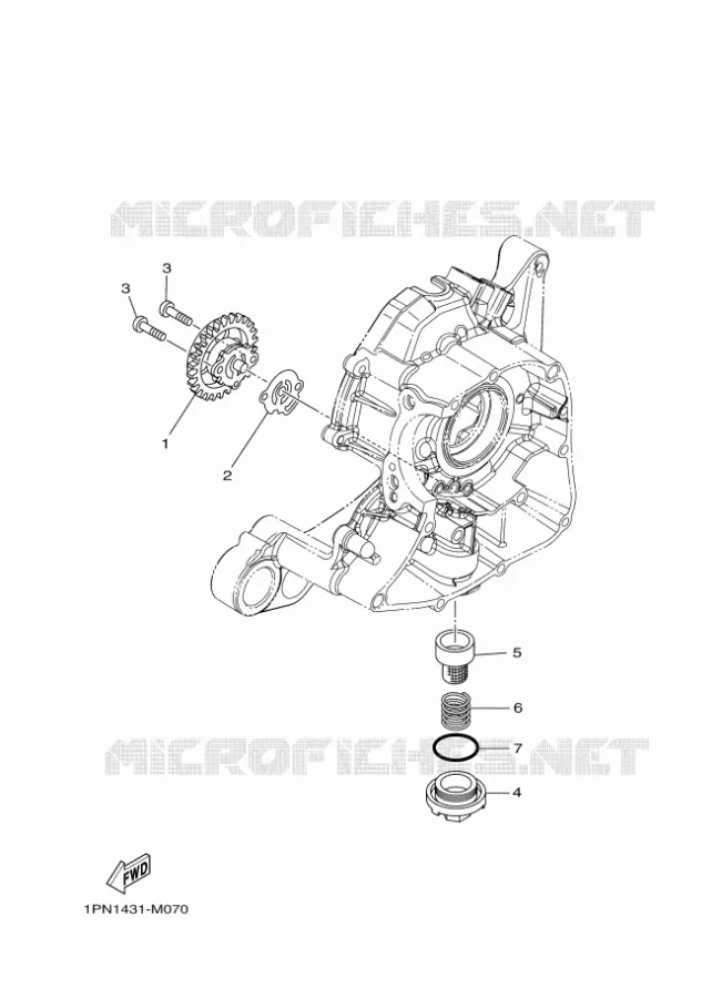 POMPE A HUILE Yamaha SCOOTER 125 2015 TRICITY ABS  MW125ATRICITY