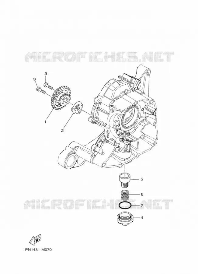 POMPE A HUILE Yamaha SCOOTER 125 2015 TRICITY ABS  MW125ATRICITY