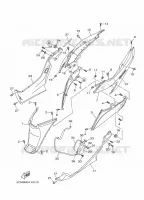 COUVERCLE LATERAL pour Yamaha MW125 de 2014