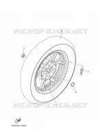 ROUE ARRIERE pour Yamaha MW125 de 2014