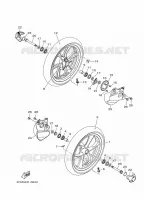 ROUE AVANT pour Yamaha MW125 de 2014