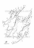COUVERCLE LATERAL pour Yamaha MW125A de 2015