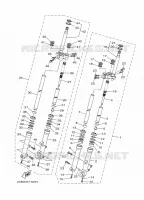 FOURCHE pour Yamaha MW125A de 2015