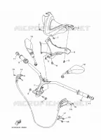 GUIDON ET CABLES pour Yamaha MW125A de 2015