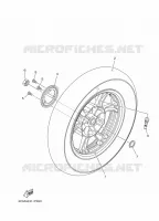 ROUE ARRIERE pour Yamaha MW125A de 2015