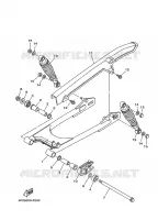 BRAS OSCILLANT / AMORTISSEUR pour Yamaha YBR125E de 2011
