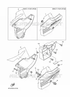 COUVERCLE LATERAL pour Yamaha YBR125E de 2011