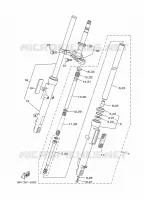 FOURCHE 2 pour Yamaha YBR125E de 2011