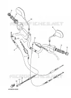 GUIDON ET CABLES 2 pour Yamaha YBR125E de 2011