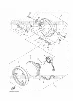 PHARE  2 pour Yamaha YBR125E de 2011
