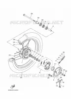 ROUE AVANT 2 pour Yamaha YBR125E de 2011