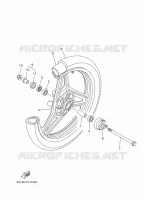 ROUE AVANT pour Yamaha YBR125E de 2011