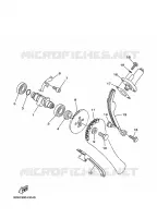 ARBRE A CAMES / CHAINE DE DISTRIBUTION pour Yamaha YBR 125 de 2010