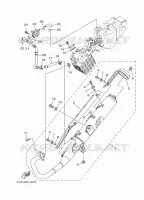 ECHAPPEMENT pour Yamaha YBR 125 de 2010