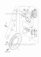 ETRIER DE FREIN AVANT pour Yamaha YBR 125 de 2010