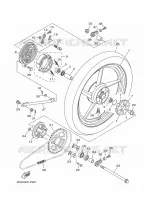 ROUE ARRIERE pour Yamaha YBR 125 de 2010