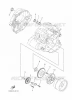 EMBRAYAGE DE DEMARREUR pour Yamaha YBR 125 de 2010