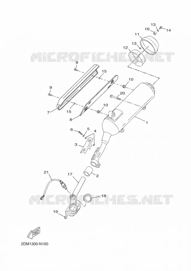 ECHAPPEMENT Yamaha SCOOTER 125 2015 XMAX  YP125R