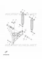 BRAS OSCILLANT / AMORTISSEUR pour Yamaha YP250R de 2010