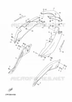 COUVERCLE LATERAL pour Yamaha YP250R de 2010
