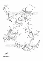 PARE BRISE pour Yamaha YP250R de 2010