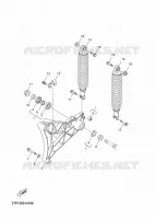 BRAS OSCILLANT / AMORTISSEUR pour Yamaha YP250R de 2010