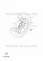 ROUE ARRIERE pour Yamaha YP250R de 2010