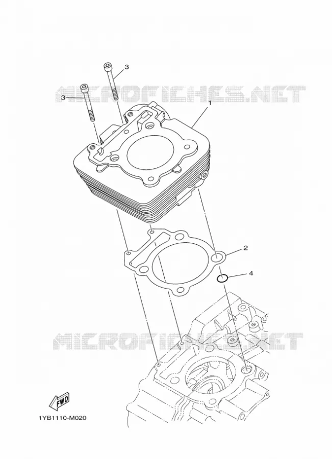 CYLINDRE Yamaha MOTO 250 2015 XT  XT250
