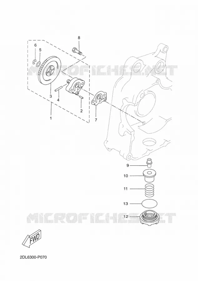 POMPE A HUILE Yamaha SCOOTER 250 2016 XMAX  YP250R