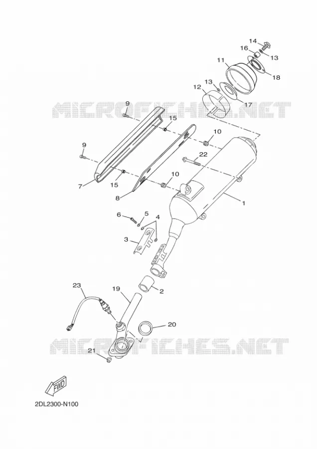 ECHAPPEMENT Yamaha SCOOTER 250 2015 XMAX ABS  YP250RA