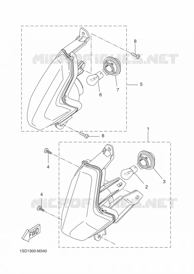 CLIGNOTANT Yamaha SCOOTER 400 2016 XMAX  YP400RA