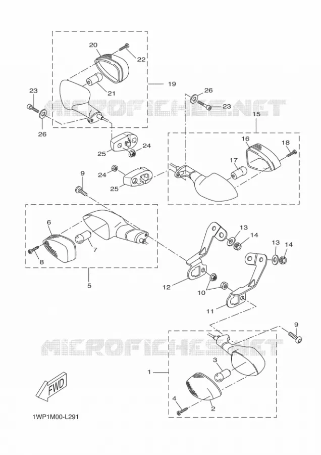 CLIGNOTANT Yamaha SCOOTER 50 2016 BOOSTER  CW50LN