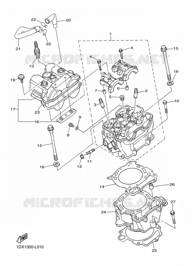 CYLINDRE Yamaha MOTO 450 2015 WRF  WR450F